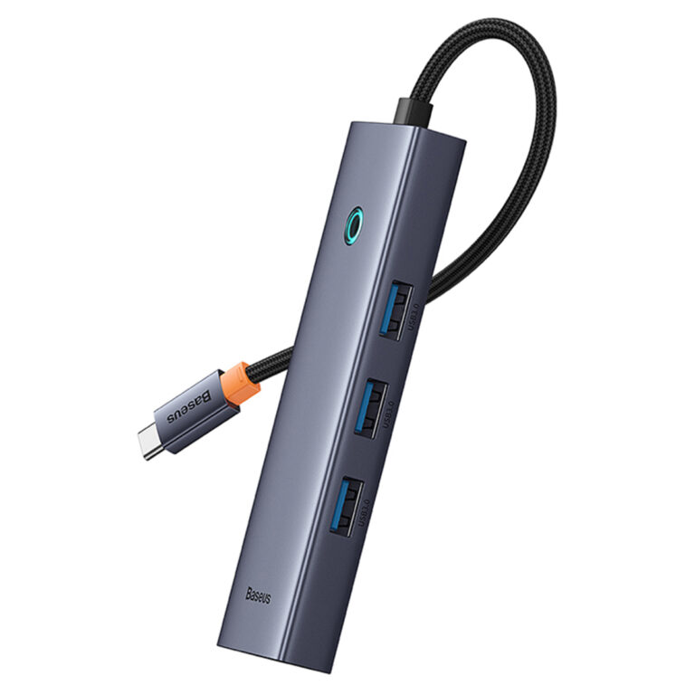 Baseus OS-UltraJoy 6-in-1 USB-C Hub - 4K 60Hz - 100 Watt opladen - Docking station - Space Grey - Afbeelding 3