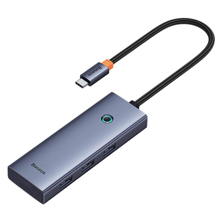 Baseus UltraJoy 5-in-1 USB-C Hub - 4K 30Hz - 100 Watt opladen - Docking station - Space Grey - Afbeelding 7