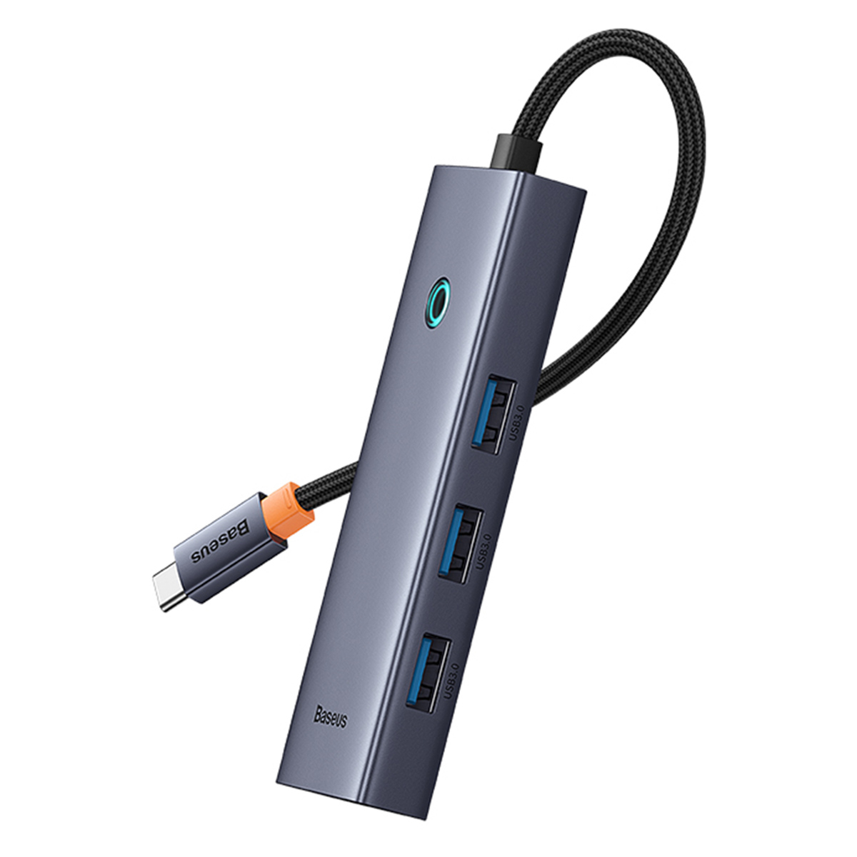 Baseus UltraJoy 5-in-1 USB-C Hub – 4K 30Hz – 100 Watt opladen – Docking station – Space Grey