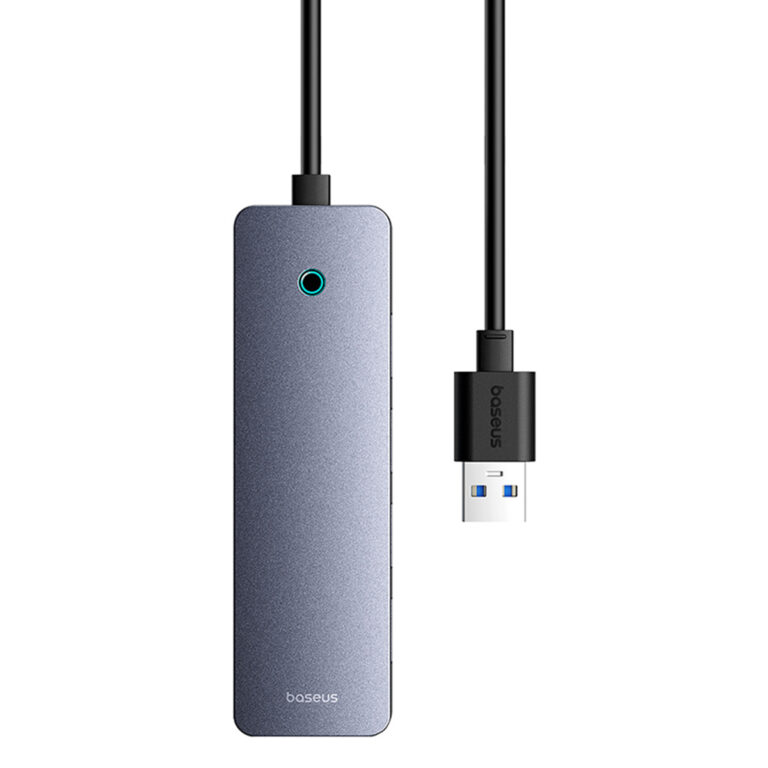Baseus UltraJoy Lite 5-in-1 USB-A Hub - 150 cm - Docking station - Space Grey - Afbeelding 8