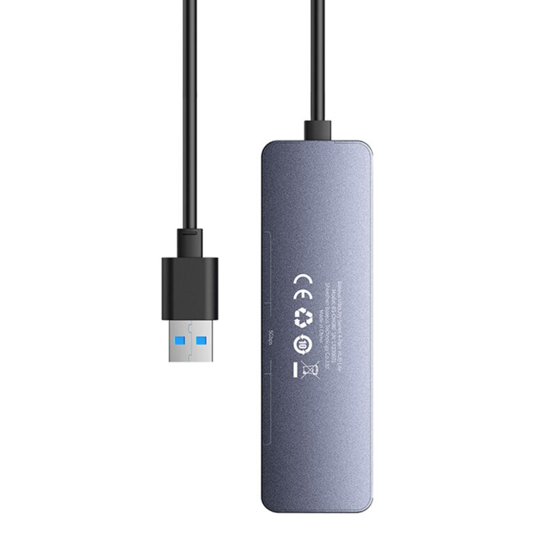 Baseus UltraJoy Lite 5-in-1 USB-A Hub - 150 cm - Docking station - Space Grey - Afbeelding 7