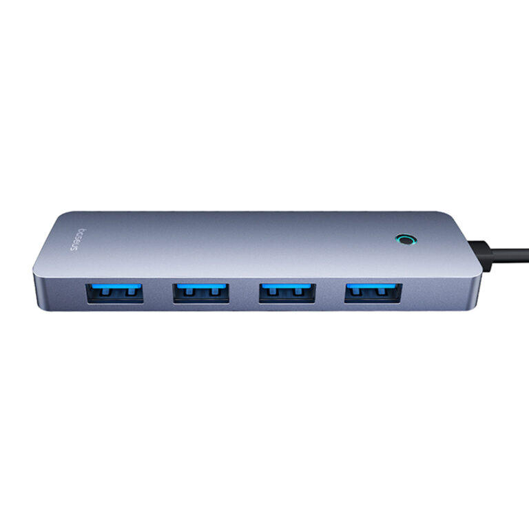 Baseus UltraJoy Lite 5-in-1 USB-A Hub - 150 cm - Docking station - Space Grey - Afbeelding 4