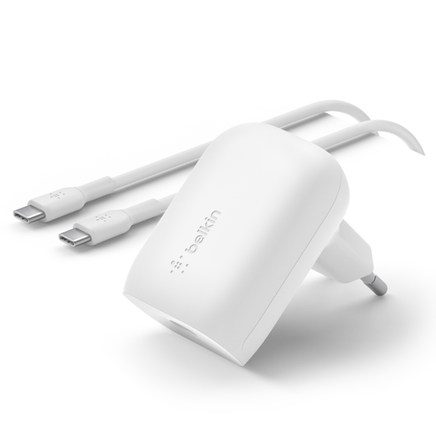 Belkin Boost↑Charge™ Adapter met kabel – USB-C naar USB-C – 1 meter – 30W – Wit