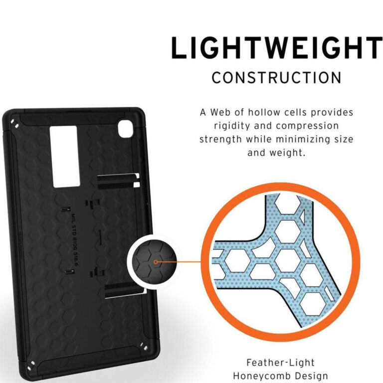 UAG Scout Backcover Handstrap Samsung Galaxy Tab A7 Lite - Zwart - Afbeelding 4