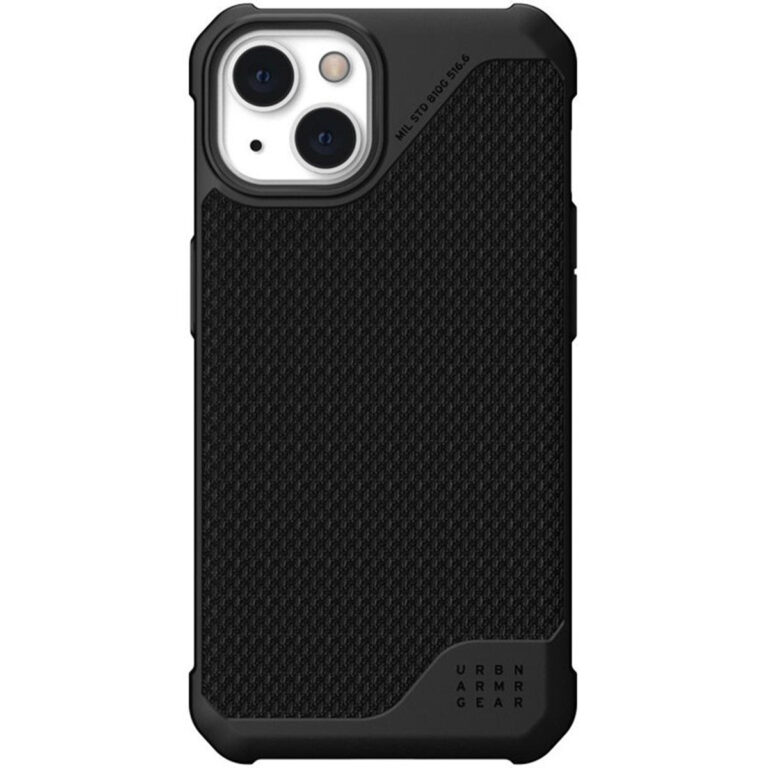 UAG Metropolis LT Backcover Apple iPhone 13 - Kevlar Black - Afbeelding 2