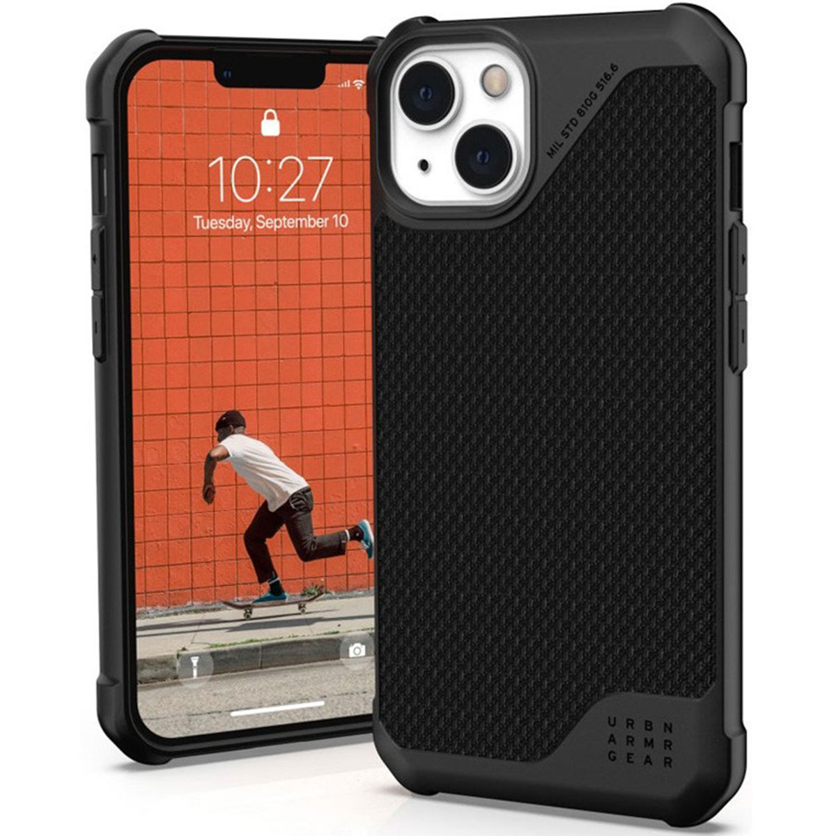 UAG Metropolis LT Backcover Apple iPhone 13 – Kevlar Black
