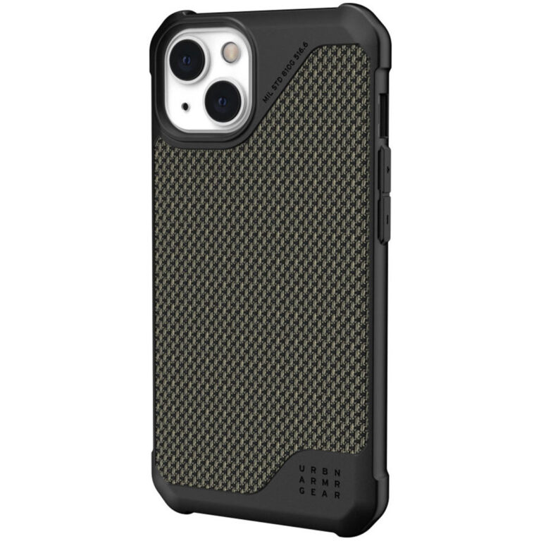 UAG Metropolis LT Backcover Apple iPhone 13 - Kevlar Olive - Afbeelding 5