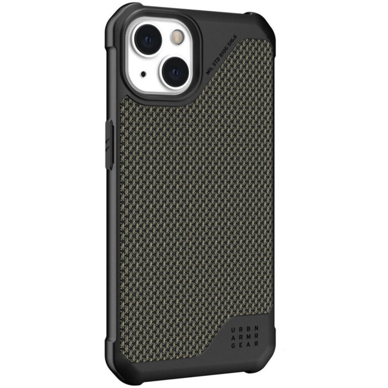 UAG Metropolis LT Backcover Apple iPhone 13 - Kevlar Olive - Afbeelding 3