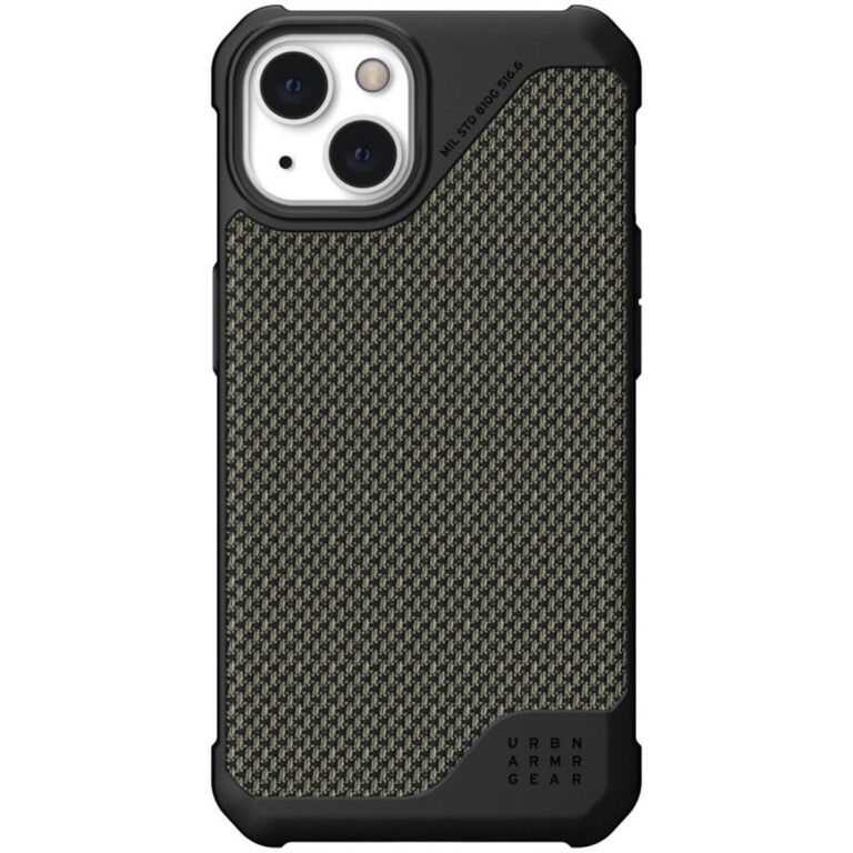 UAG Metropolis LT Backcover Apple iPhone 13 - Kevlar Olive - Afbeelding 2