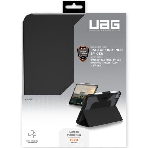 UAG Plyo Backcover Apple iPad Air 11 inch (2025) M3 / (2024) M2 / Air 5 (2022) / Air 4 (2020) / Pro 11 (2018/2020) - Zwart