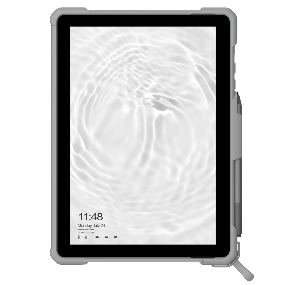 UAG Plasma Healthcare backcover met strap en schouderband Microsoft Surface Go / Go 2 / Go 3 / Go 4 - Wit / Grijs - Afbeelding 4