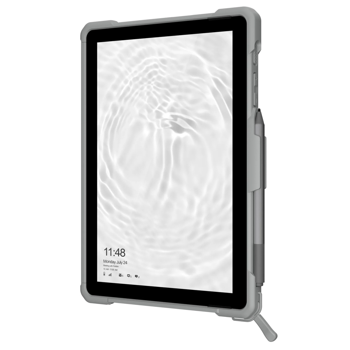UAG Plasma Healthcare backcover met strap en schouderband Microsoft Surface Go / Go 2 / Go 3 / Go 4 - Wit / Grijs - Afbeelding 5