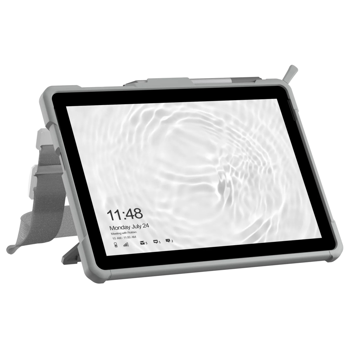 UAG Plasma Healthcare backcover met strap en schouderband Microsoft Surface Go / Go 2 / Go 3 / Go 4 - Wit / Grijs - Afbeelding 7