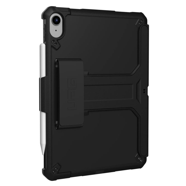 UAG Scout backcover met KickStand en Handstrap Apple iPad 11 (2025 A16 / iPad 10 (2022) in fabrieksverpakking - Zwart - Afbeelding 6