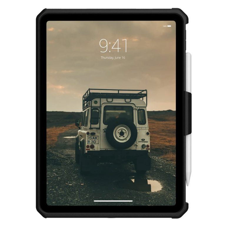 UAG Scout backcover met KickStand en Handstrap Apple iPad 11 (2025 A16 / iPad 10 (2022) in fabrieksverpakking - Zwart - Afbeelding 5