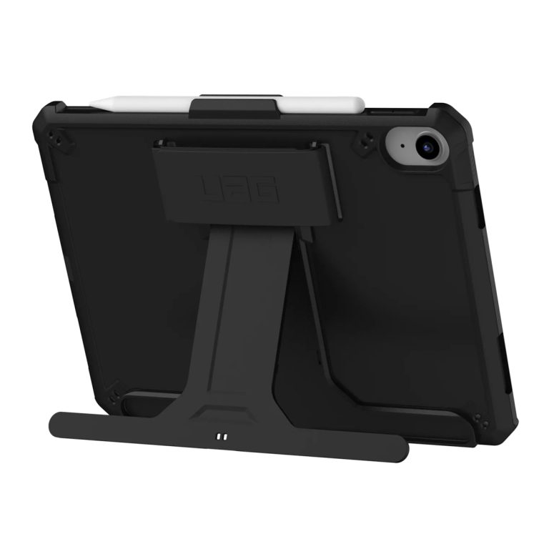 UAG Scout backcover met KickStand en Handstrap Apple iPad 11 (2025 A16 / iPad 10 (2022) in fabrieksverpakking - Zwart - Afbeelding 3