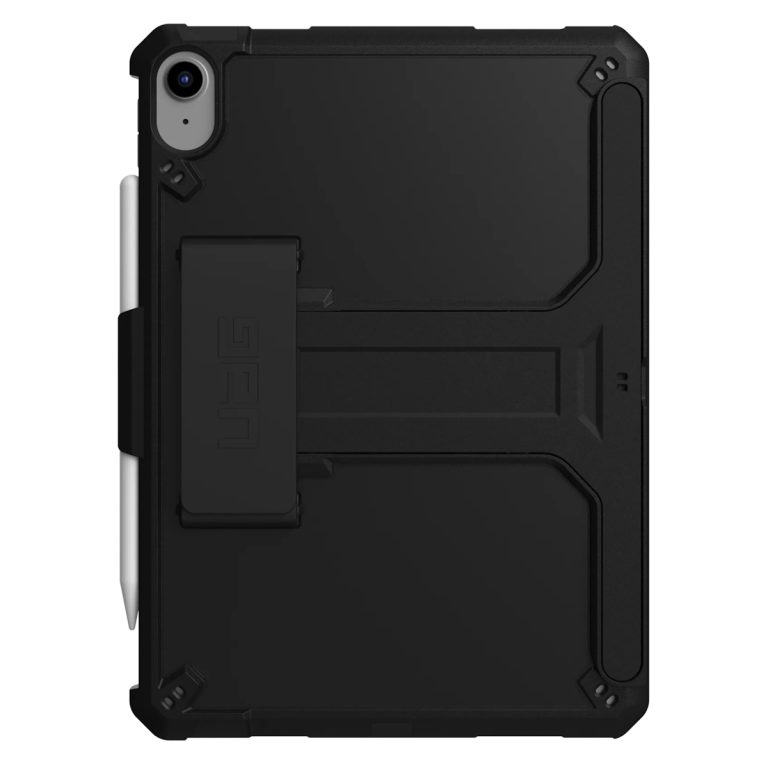 UAG Scout backcover met KickStand en Handstrap Apple iPad 11 (2025 A16 / iPad 10 (2022) in fabrieksverpakking - Zwart - Afbeelding 2
