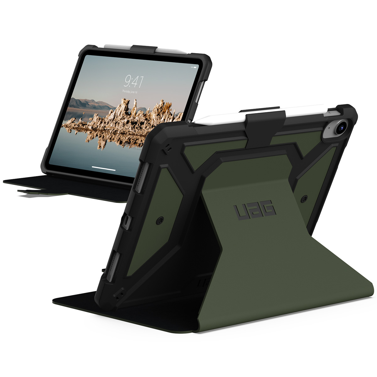 UAG Metropolis Bookcase Apple iPad 11 (2025) 11 inch A16 / iPad 10 (2022) 10.9 inch - Groen - Afbeelding 3