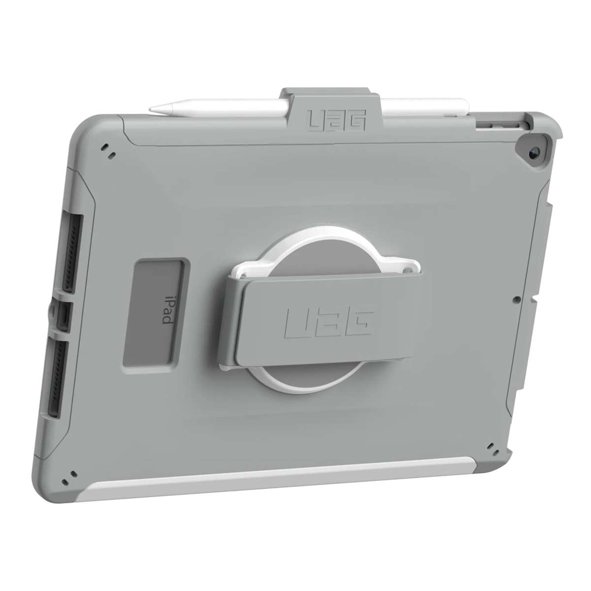 UAG Scout Healthcare backcover met strap Apple iPad 9 (2021) 10.2 inch / iPad 8 (2020) 10.2 inch / iPad 7 (2019) 10.2 inch - Wit / Grijs - Afbeelding 7