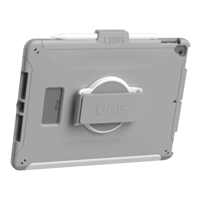 UAG Scout Healthcare backcover met strap Apple iPad 9 (2021) 10.2 inch / iPad 8 (2020) 10.2 inch / iPad 7 (2019) 10.2 inch - Wit / Grijs - Afbeelding 8