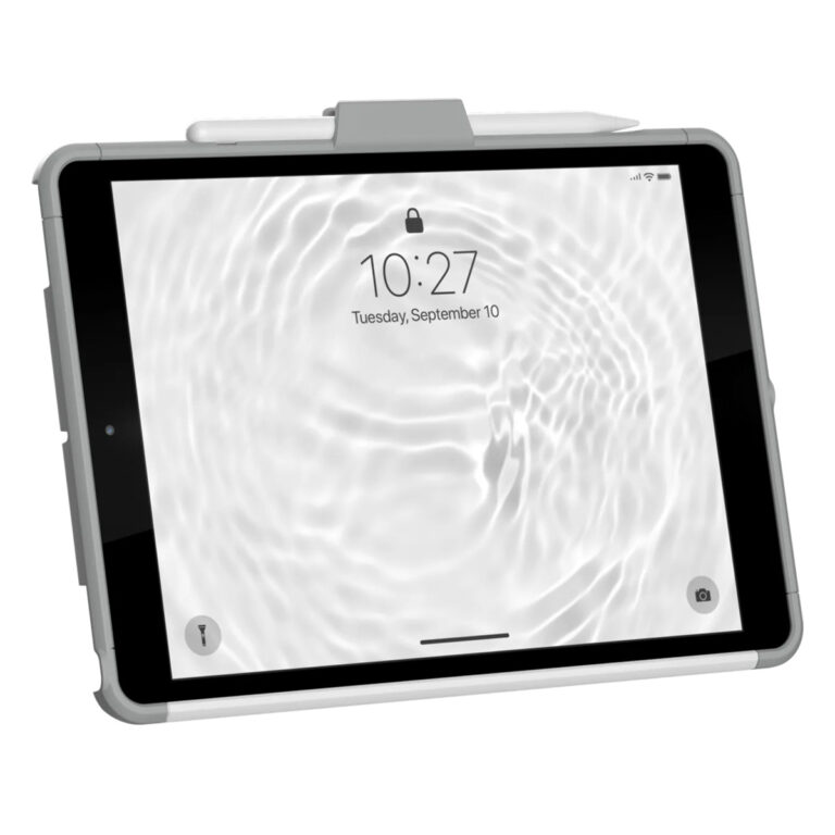 UAG Scout Healthcare backcover met strap Apple iPad 9 (2021) 10.2 inch / iPad 8 (2020) 10.2 inch / iPad 7 (2019) 10.2 inch - Wit / Grijs - Afbeelding 5
