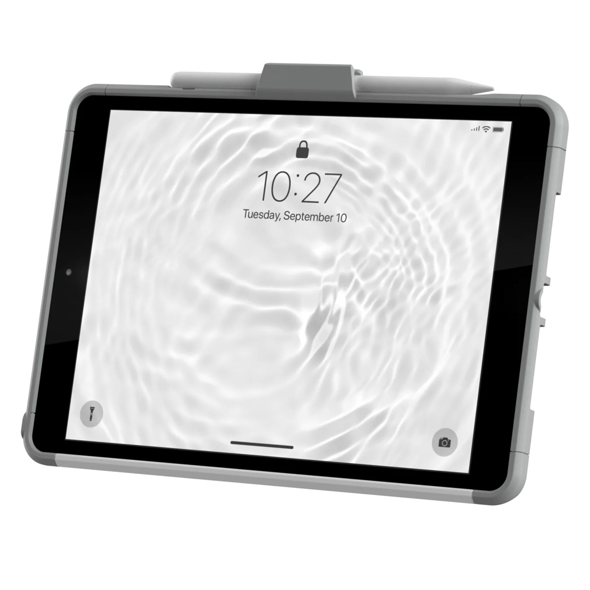 UAG Scout Healthcare backcover met strap Apple iPad 9 (2021) 10.2 inch / iPad 8 (2020) 10.2 inch / iPad 7 (2019) 10.2 inch - Wit / Grijs - Afbeelding 2