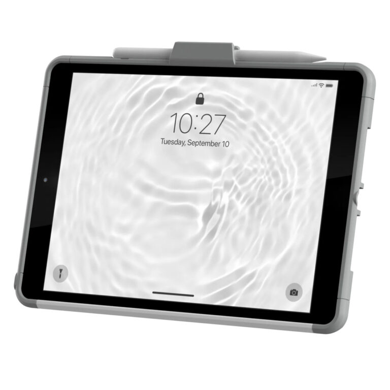 UAG Scout Healthcare backcover met strap Apple iPad 9 (2021) 10.2 inch / iPad 8 (2020) 10.2 inch / iPad 7 (2019) 10.2 inch - Wit / Grijs - Afbeelding 3