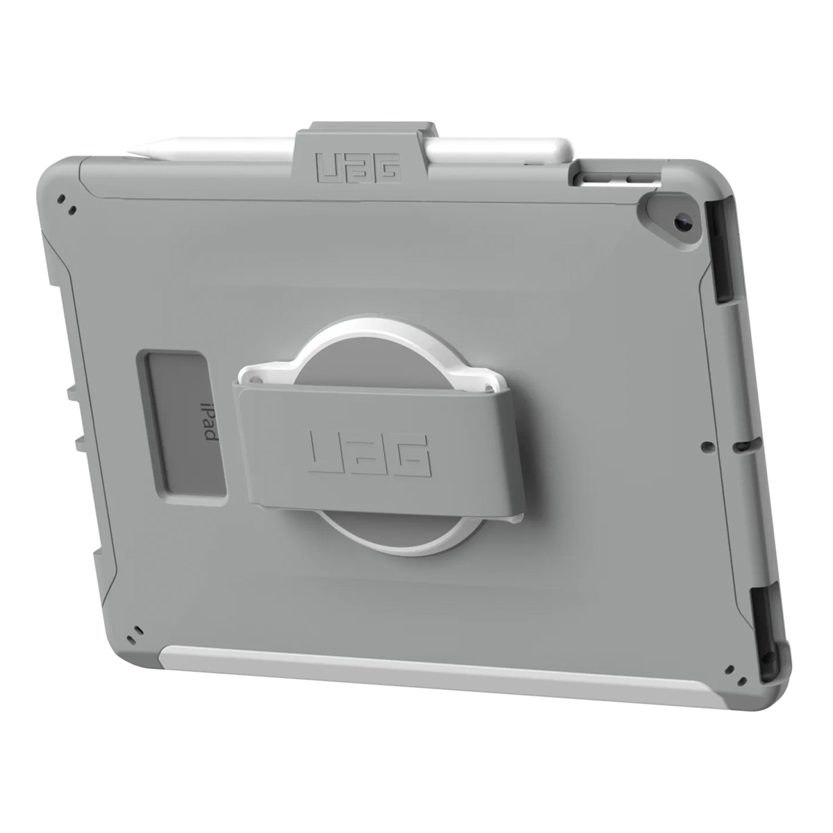 UAG Scout Healthcare backcover met strap Apple iPad 9 (2021) 10.2 inch / iPad 8 (2020) 10.2 inch / iPad 7 (2019) 10.2 inch - Wit / Grijs - Afbeelding 3