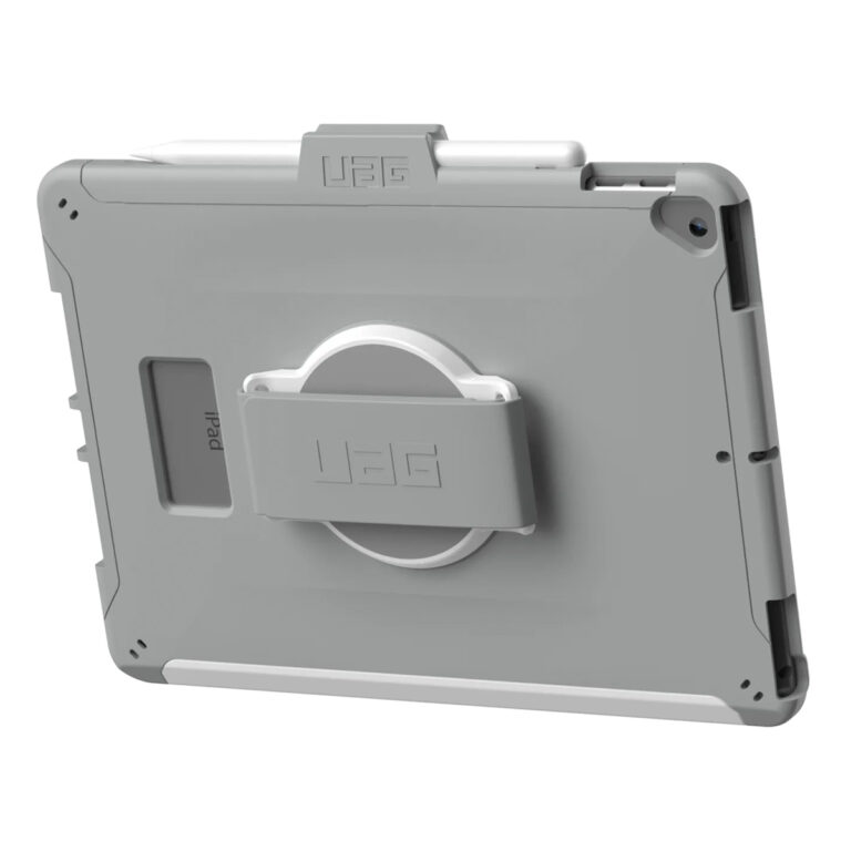 UAG Scout Healthcare backcover met strap Apple iPad 9 (2021) 10.2 inch / iPad 8 (2020) 10.2 inch / iPad 7 (2019) 10.2 inch - Wit / Grijs - Afbeelding 4