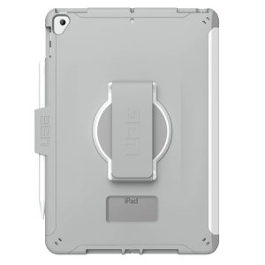 UAG Scout Healthcare backcover met strap Apple iPad 9 (2021) 10.2 inch / iPad 8 (2020) 10.2 inch / iPad 7 (2019) 10.2 inch - Wit / Grijs