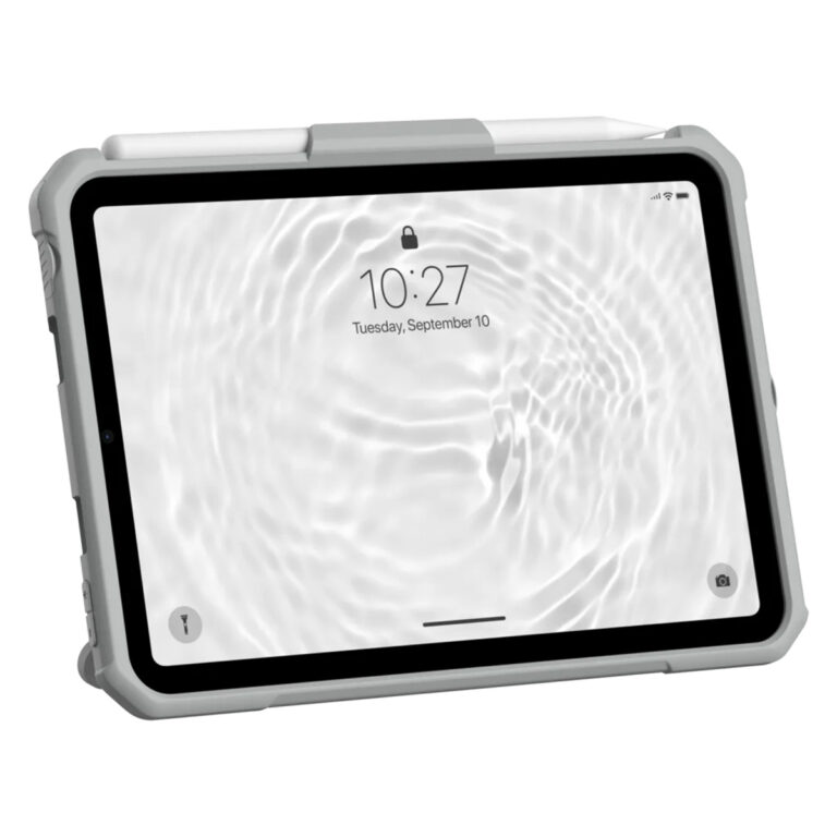 UAG Scout Healthcare backcover met stand en strap Apple iPad Mini 7 (2024) / iPad Mini 6 (2021) - Wit / Grijs - Afbeelding 8
