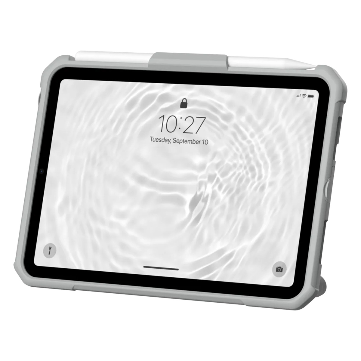 UAG Scout Healthcare backcover met stand en strap Apple iPad Mini 7 (2024) / iPad Mini 6 (2021) - Wit / Grijs - Afbeelding 2