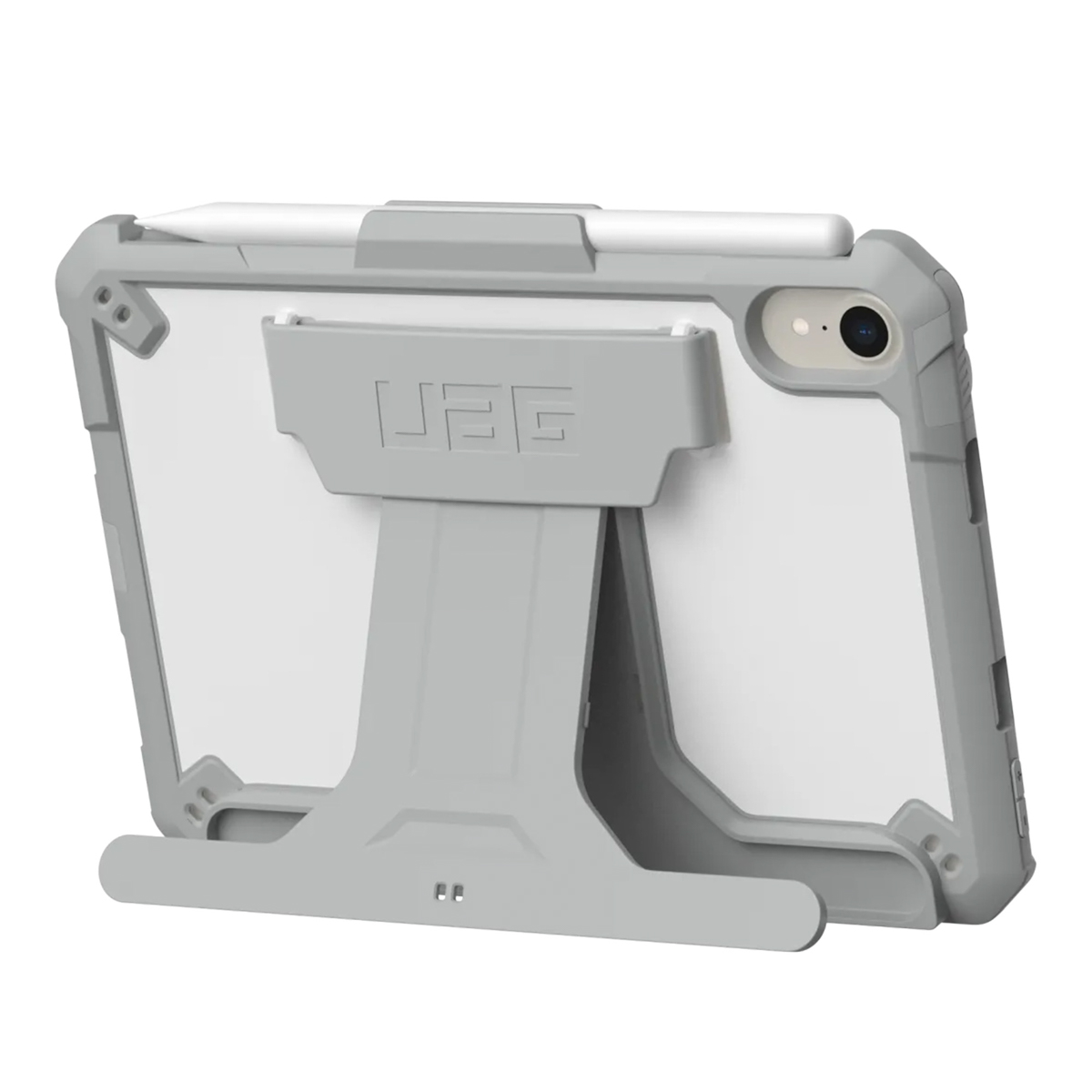 UAG Scout Healthcare backcover met stand en strap Apple iPad Mini 7 (2024) / iPad Mini 6 (2021) - Wit / Grijs - Afbeelding 3