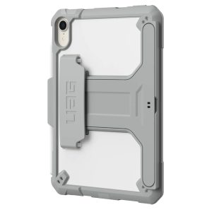 UAG Scout Healthcare backcover met stand en strap Apple iPad Mini 7 (2024) / iPad Mini 6 (2021) - Wit / Grijs