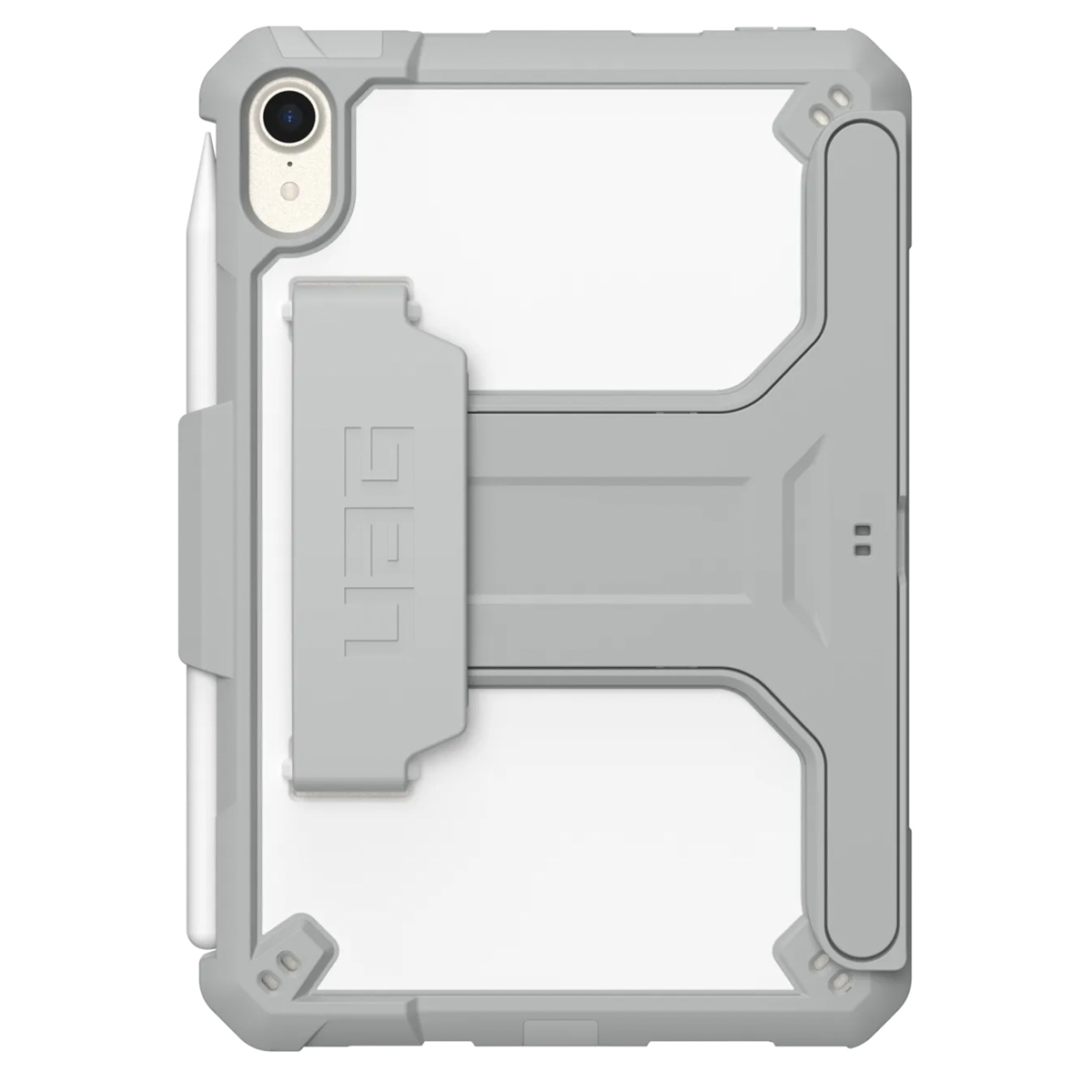 UAG Scout Healthcare backcover met stand en strap Apple iPad Mini 7 (2024) / iPad Mini 6 (2021) – Wit / Grijs
