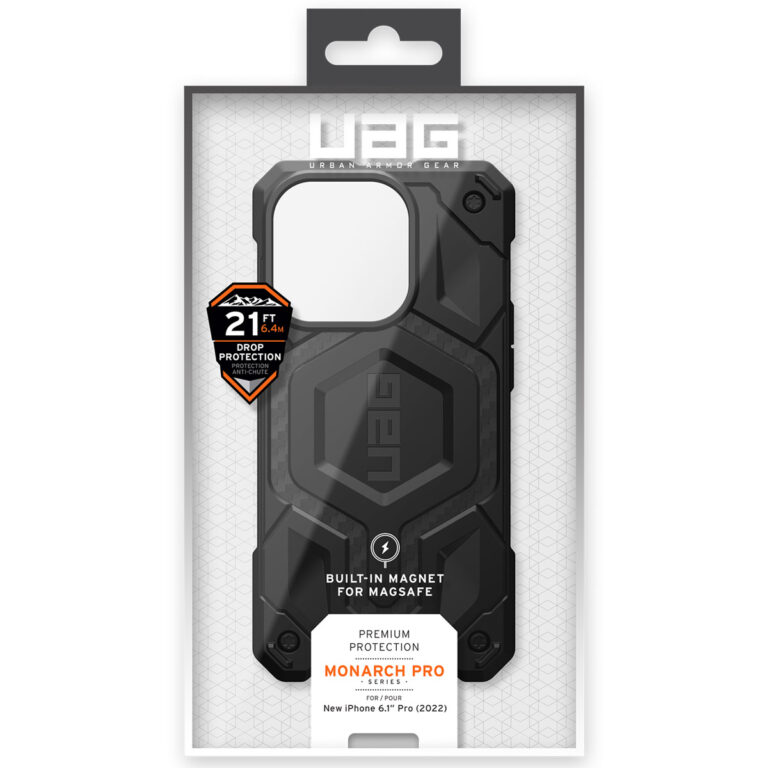 UAG Monarch Backcover MagSafe Apple iPhone 14 Pro - Zwart - Afbeelding 10