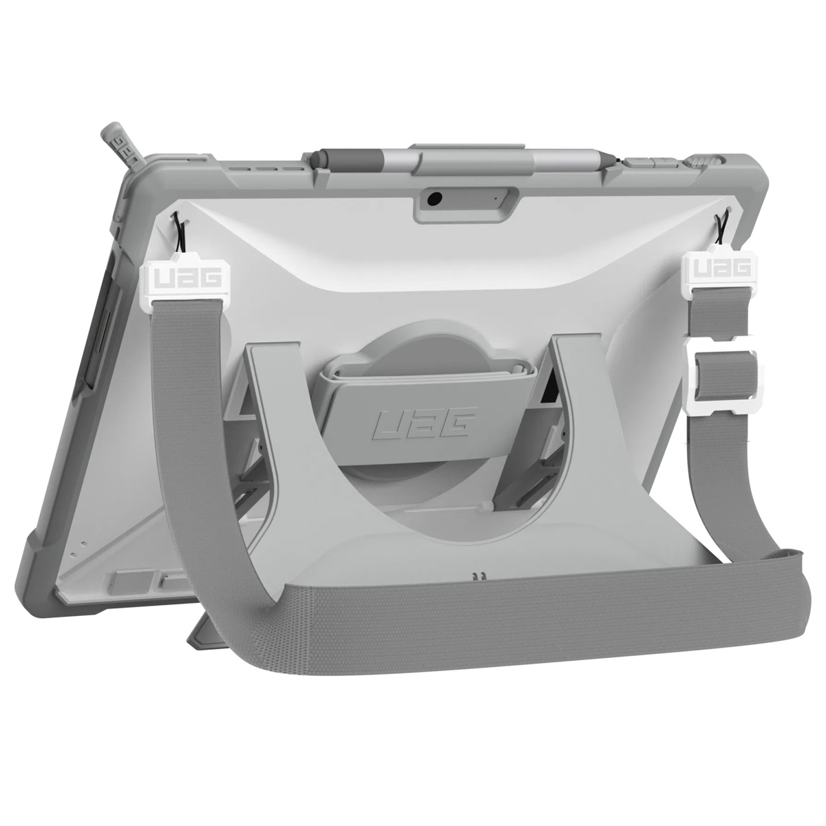UAG Plasma Healthcare backcover met strap en schouderband Microsoft Surface Pro 9 / Pro 10 / Pro 11 - Wit / Grijs - Afbeelding 7