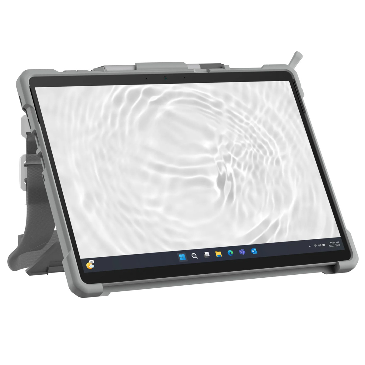 UAG Plasma Healthcare backcover met strap en schouderband Microsoft Surface Pro 9 / Pro 10 / Pro 11 - Wit / Grijs - Afbeelding 8