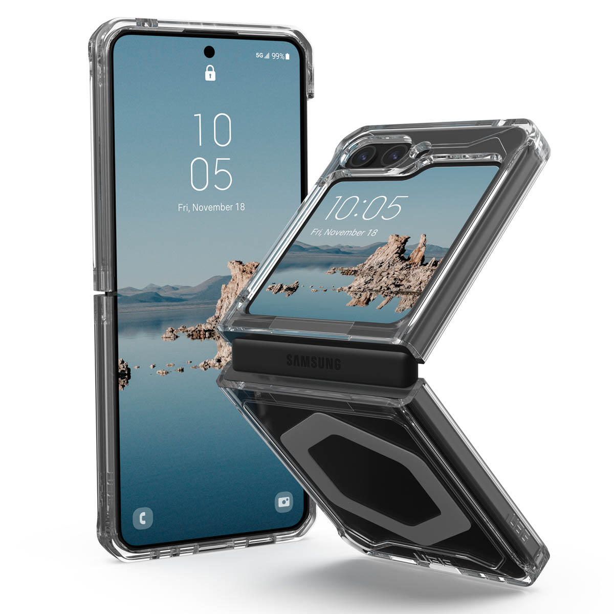 UAG Plyo Pro Backcover Samsung Galaxy Z Flip 5 - Ice - Afbeelding 3
