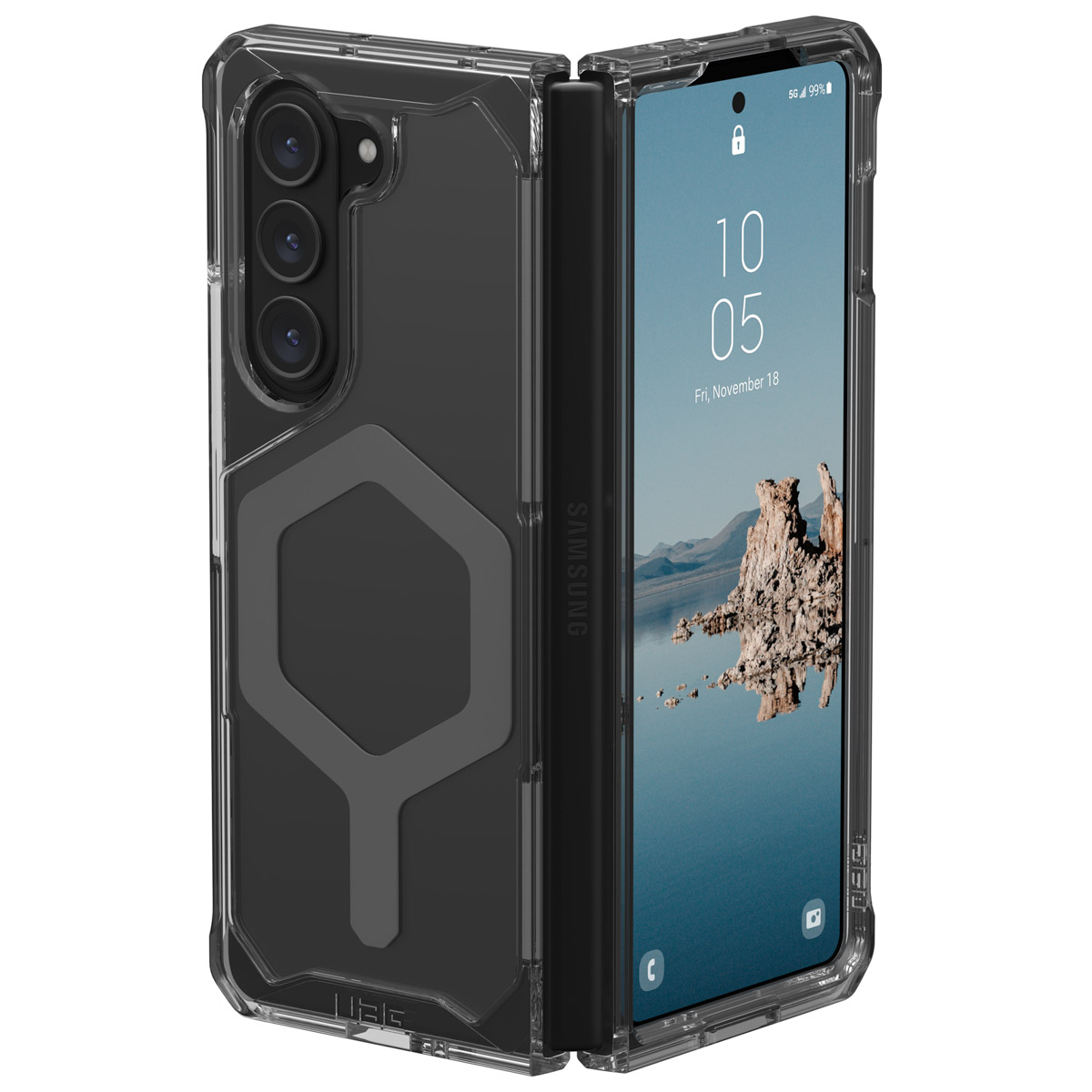 UAG Plyo Pro Backcover Samsung Galaxy Z Fold 5 - Ash - Afbeelding 8