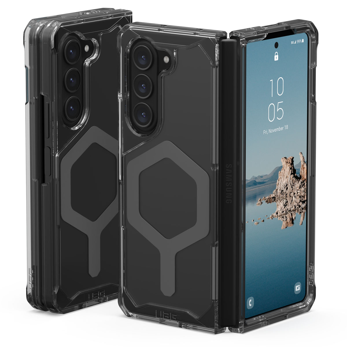 UAG Plyo Pro Backcover Samsung Galaxy Z Fold 5 - Ash - Afbeelding 3