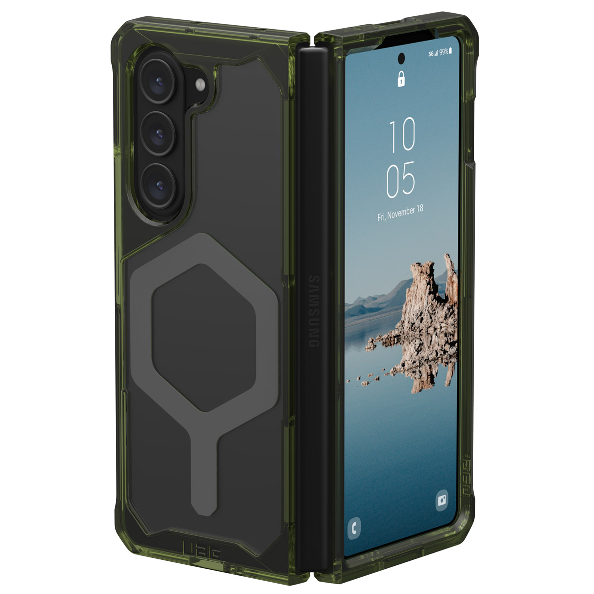 UAG Plyo Pro Backcover Samsung Galaxy Z Fold 5 - Olive - Afbeelding 8
