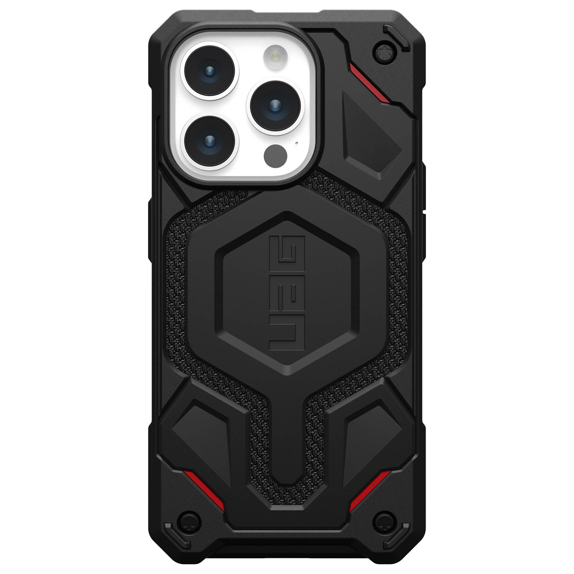 UAG Monarch Pro Backcover Apple iPhone 15 Pro - Kevlar Black - Afbeelding 9