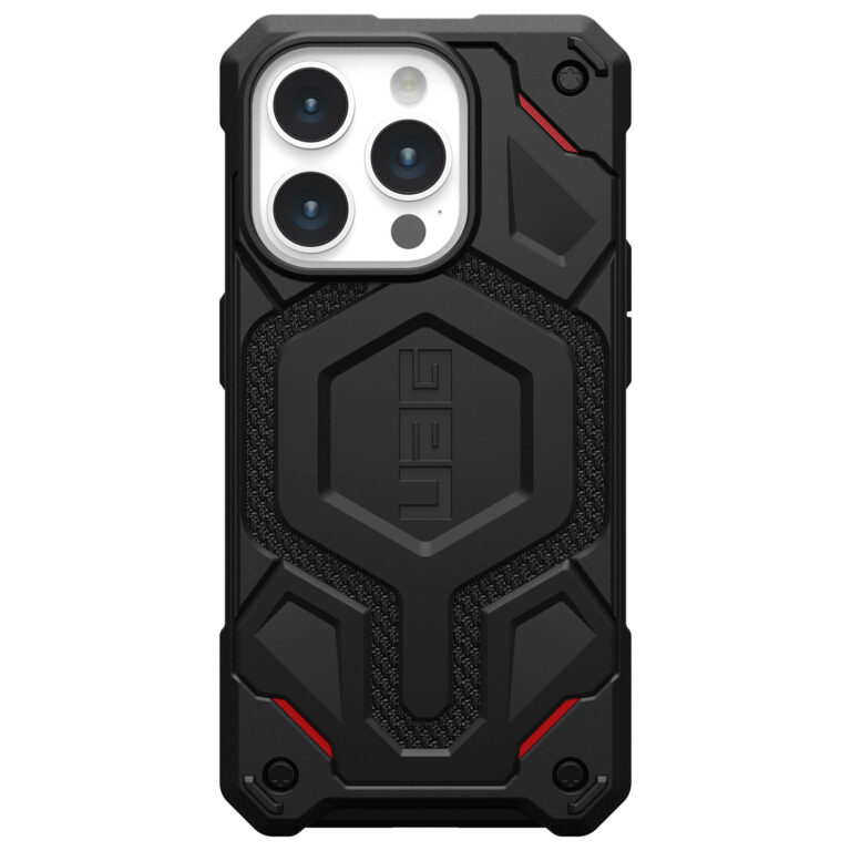 UAG Monarch Pro Backcover Apple iPhone 15 Pro - Kevlar Black - Afbeelding 9