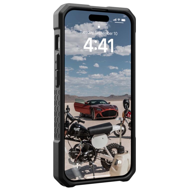 UAG Monarch Pro Backcover Apple iPhone 15 Pro - Kevlar Black - Afbeelding 6