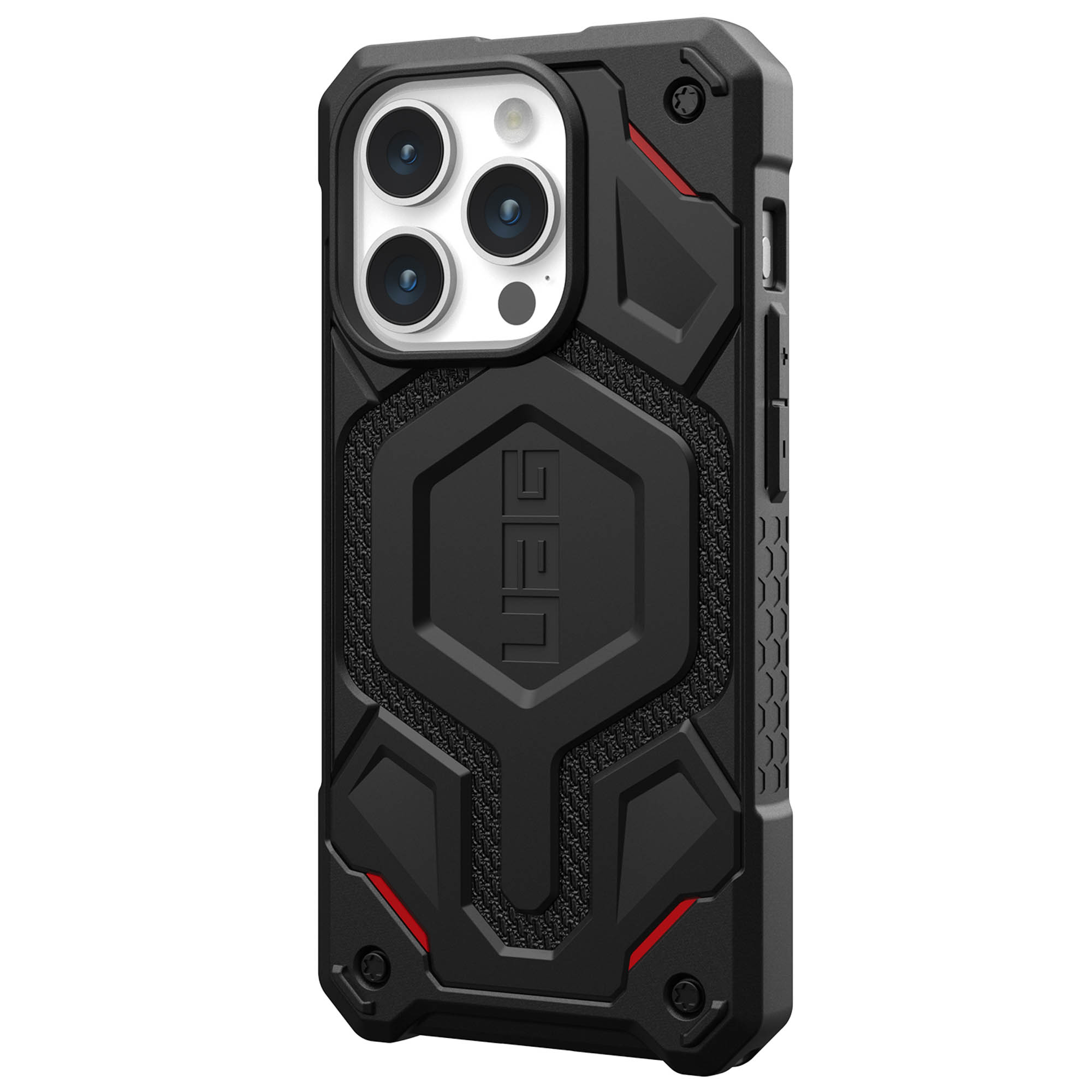 UAG Monarch Pro Backcover Apple iPhone 15 Pro - Kevlar Black - Afbeelding 7
