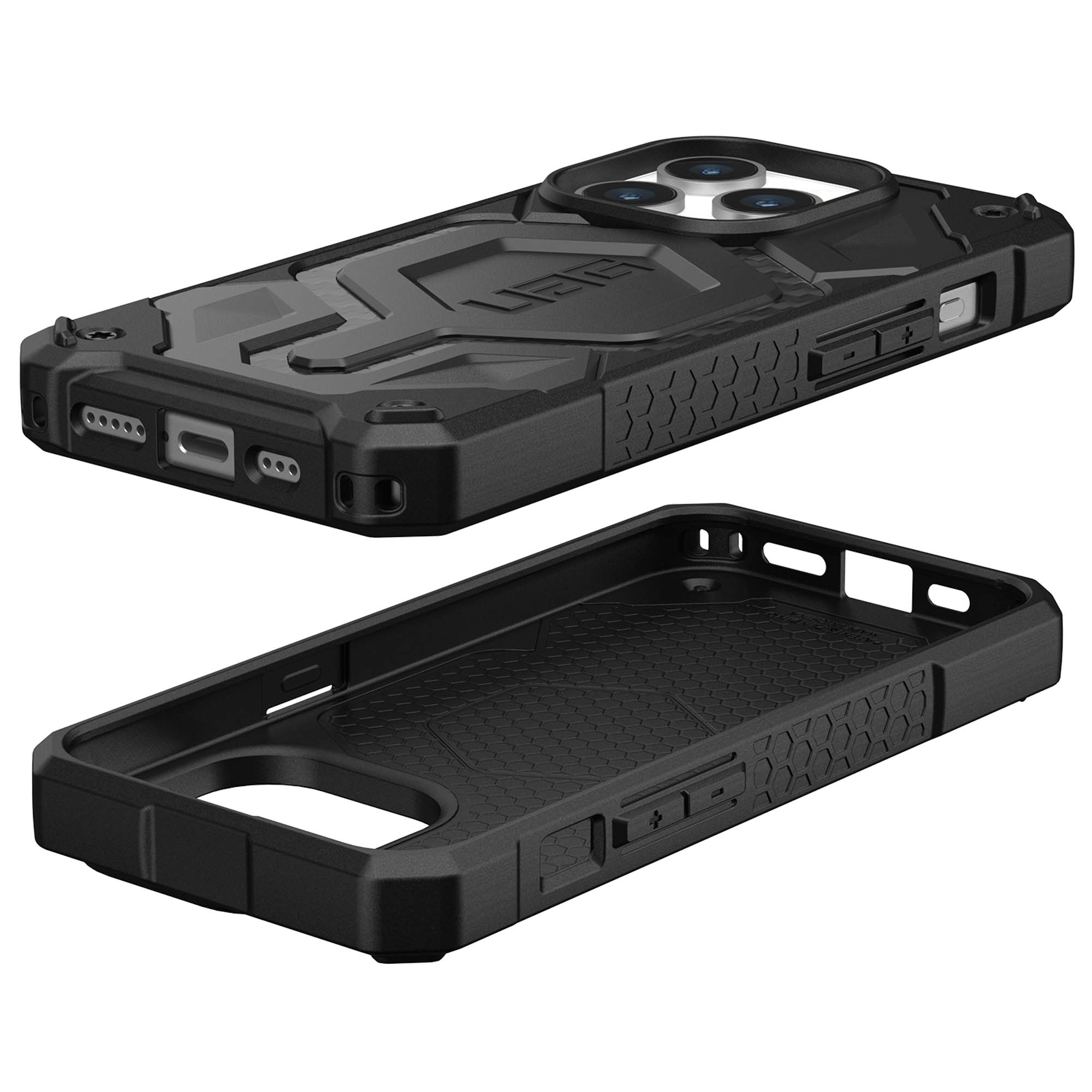 UAG Monarch Pro Backcover Apple iPhone 15 Pro - Carbon Fiber - Afbeelding 5