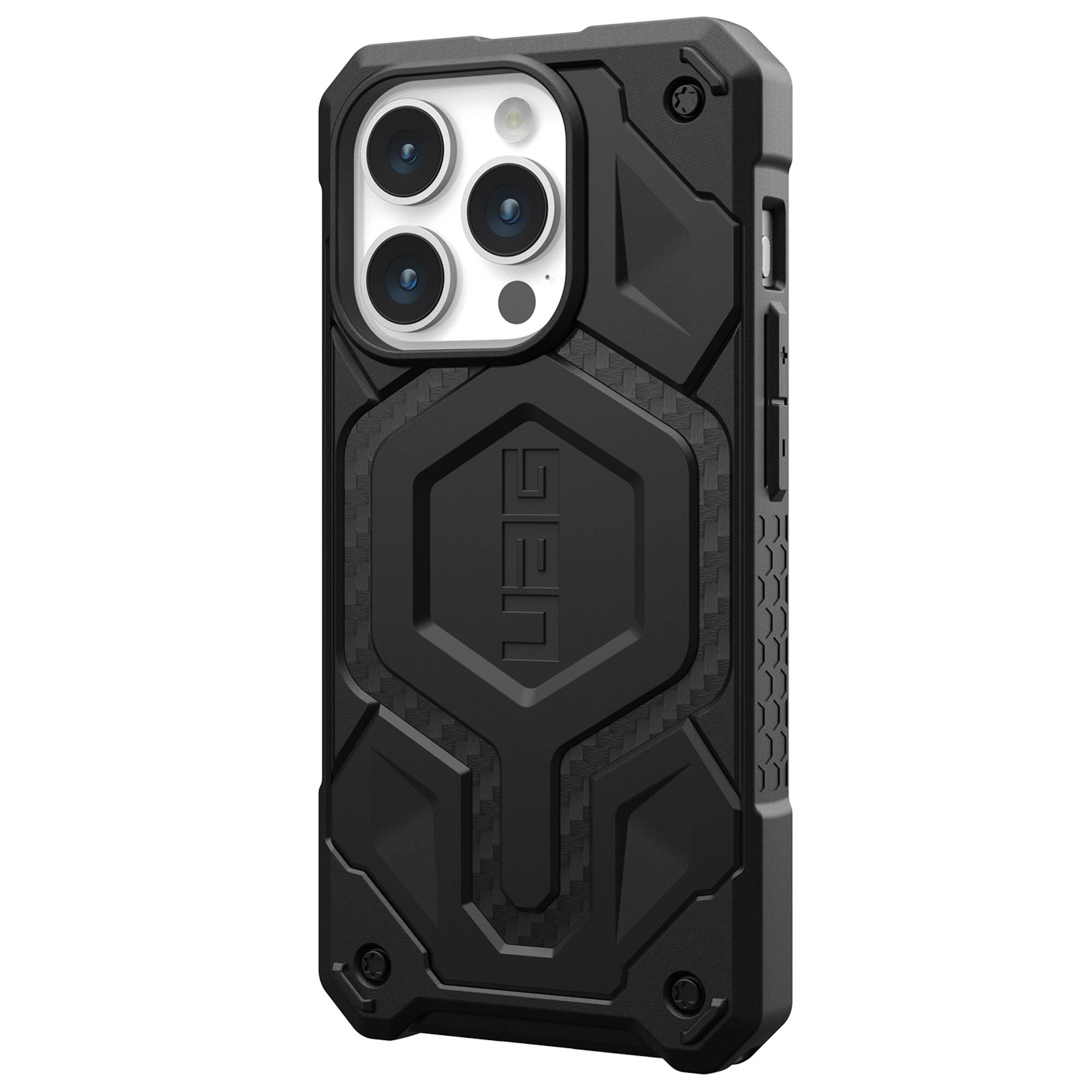 UAG Monarch Pro Backcover Apple iPhone 15 Pro - Carbon Fiber - Afbeelding 6