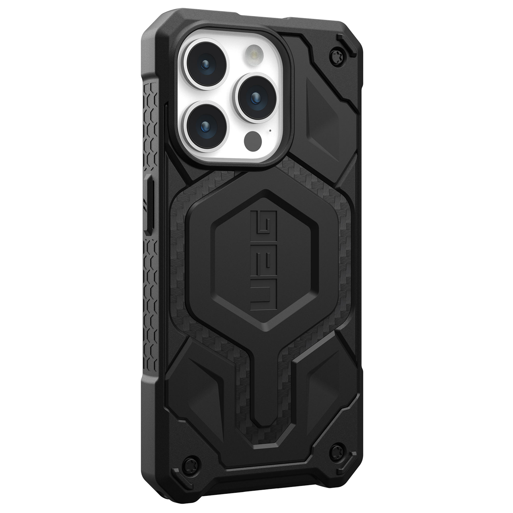 UAG Monarch Pro Backcover Apple iPhone 15 Pro - Carbon Fiber - Afbeelding 3