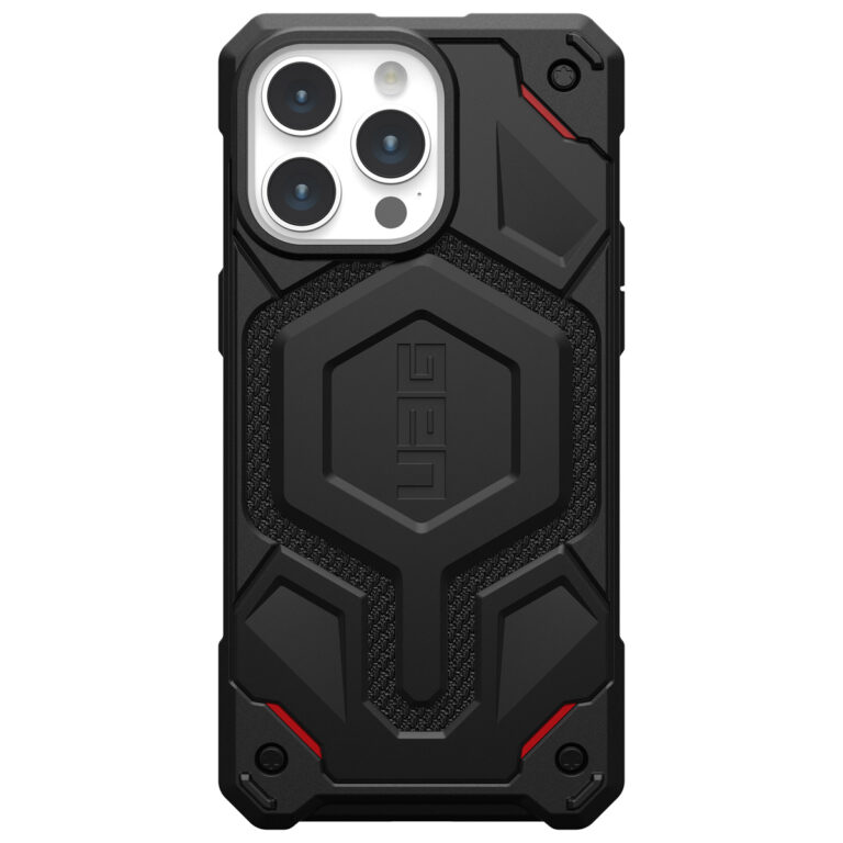 UAG Monarch Pro Backcover Apple iPhone 15 Pro Max - Kevlar Black - Afbeelding 7
